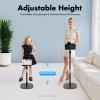 OUBUBY Projector Stand, 360° Rotating Height-Adjustable Floor Stand with Square Base view 3