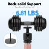 OUBUBY Projector Stand, 360° Rotating Height-Adjustable Floor Stand with Square Base view 4