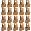 20-Pack Kraft Paper Takeout Cup Holders, Holds 2 Cups view 1