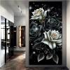 Jinmer 5D Diamond Painting Kit for Adults, Black and White Roses, Full Drill, Round Diamonds, 100 x 200 cm view 1