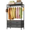 KZOBYD Garment Rack with Fabric Drawers, 90 × 40 × 180 cm (Black) view 1