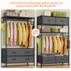 KZOBYD Garment Rack with Fabric Drawers, 90 × 40 × 180 cm (Black) view 4