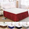 CAFFEN 1PC Elastic Bed Skirt, Dark Brown, Twin 99 x 190 x 38 cm view 2