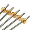 T6 Stainless Steel Trapezoidal Lead Screw with Copper Nut, 6 mm, 1/2 mm Pitch view 3