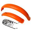 MZPOZB Bike Fender Set, 26 x 4.0 in, Wide Front and Rear Fenders for Fat-Tire Off-Road Bikes, Full Coverage, Plastic Splash Guards, 1 Set, Orange view 1