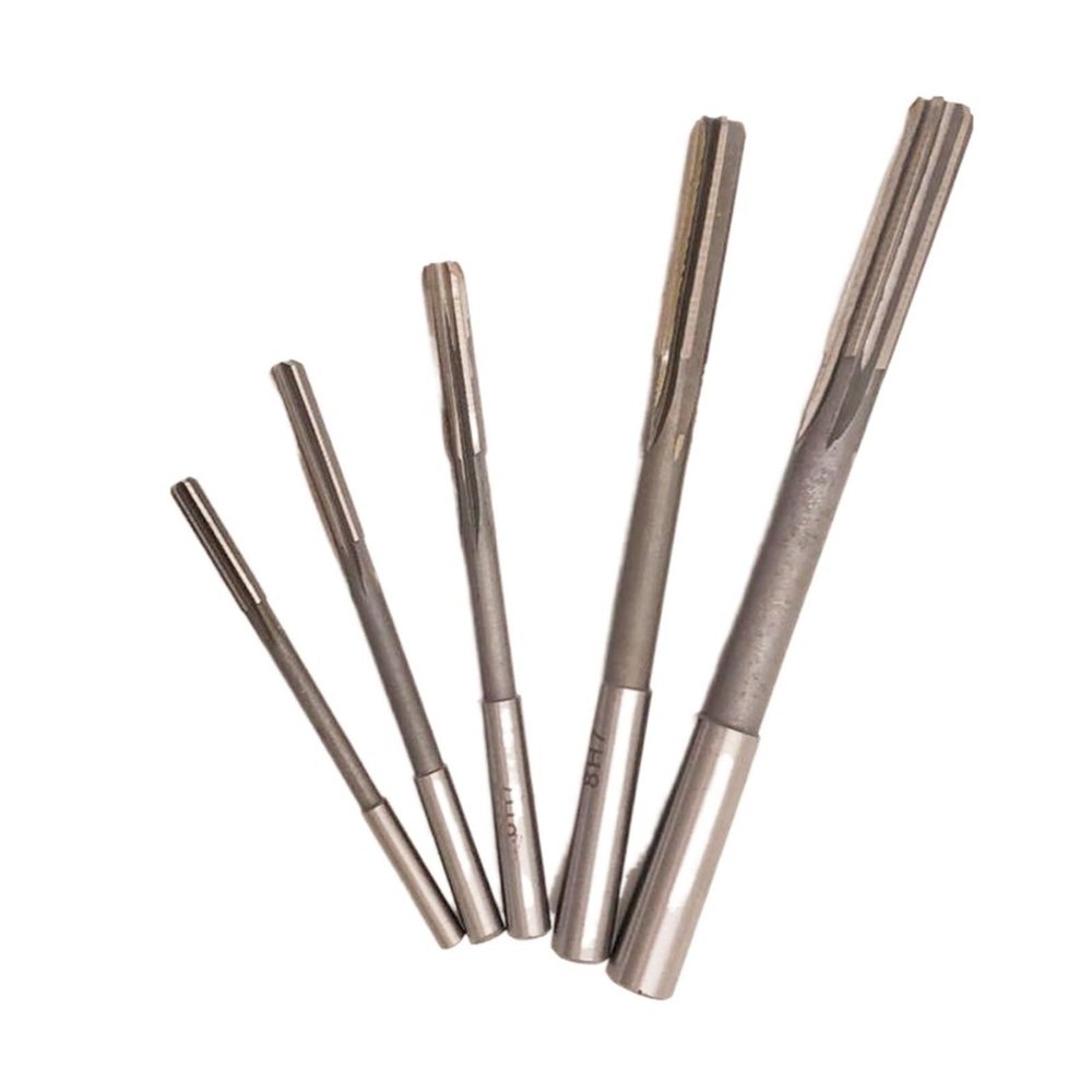 ZGPjubilant 5-Piece High-Speed Steel Straight-Shank Machine Reamer Set, 4–10 mm H7