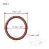 FKM O-Rings, 37 mm OD, 32.2 mm ID, 2.4 mm Cross-Section, Brown, Pack of 10 view 2