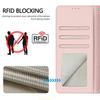 PU Leather Wallet Case for Xiaomi 13 Ultra with RFID Blocking, Kickstand, Magnetic Flip Cover, Pink view 4