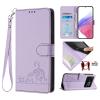 PU Leather Flip Wallet Case for Xiaomi Poco C40, RFID Blocking, Purple view 2