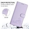 PU Leather Flip Wallet Case for Xiaomi Poco C40, RFID Blocking, Purple view 3