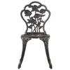 HEFZGDB Bistro Chairs 2-Piece Set, Bronze Cast Aluminum view 3