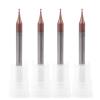 Pangyoo HRC60 4 mm Shank 2-Flute Coated Micro End Mill, R0.2 × 4D × 50L view 1