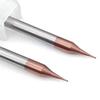 Pangyoo HRC60 4 mm Shank 2-Flute Coated Micro End Mill, R0.2 × 4D × 50L view 2