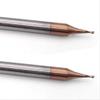 Pangyoo HRC60 4 mm Shank 2-Flute Coated Micro End Mill, R0.2 × 4D × 50L view 3