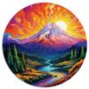 1,000-Piece Mount Rainier Round Puzzle, 67.5 x 67.5 cm view 1
