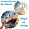 1,000-Piece Round Titanic Watercolor Puzzle for Adults, 26.6 x 26.6 in view 4