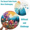 1000-Piece Puzzle for Adults, Rocky Mountain Columbia Creative Round Puzzle for Adults and Families, Cardboard Puzzle, Great Gift, 67.5 x 67.5 cm view 4