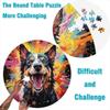 1,000-Piece Dingo Dog Round Puzzle for Adults and Children Ages 12+ view 4