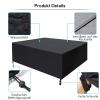 ZUROJ Waterproof Outdoor Table Cover, 420D Oxford Fabric, 155 x 65 x 90 cm view 2