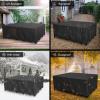 ZUROJ Waterproof Outdoor Table Cover, 420D Oxford Fabric, 155 x 65 x 90 cm view 3