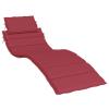 ZEYUAN Burgundy Sun Lounger Cushion 186 x 58 x 3 cm, Oxford Fabric view 2