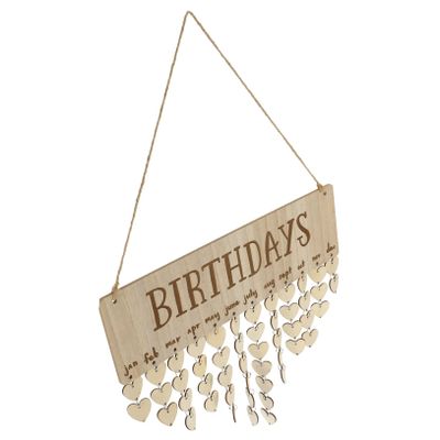 Tofficu Hanging Birthday Board, Creative Birthday Reminder Wall Decor
