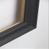 Borsalino Baroque Picture Frame 34 x 44 cm, Black Wood Grain, White Backing, Clear Acrylic Glass view 3