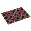 Microfiber Dish Drying Mat, Red and Black Geometric Pattern, 45.7 x 61 cm view 2