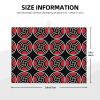 Microfiber Dish Drying Mat, Red and Black Geometric Pattern, 45.7 x 61 cm view 3