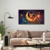 Paint by Numbers for Adults, Cat and Moon DIY Kit, 180 x 100 cm view 2
