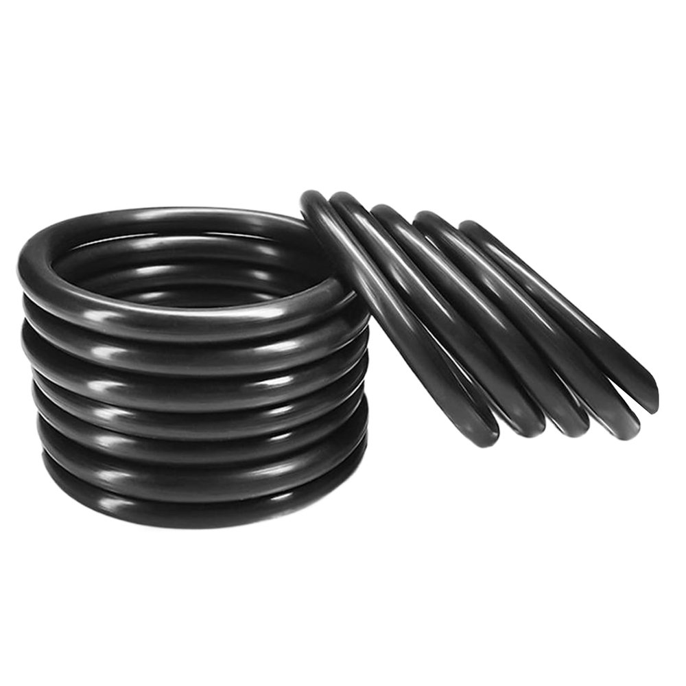 EPDM O-Ring, 13 mm OD, 11 mm ID, 1 mm Width, Black, Pack of 10