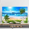 FUELIX TV Cover for 32–75-Inch TVs, Dustproof Soft Polyester Cover for Indoor Use, Compatible with PCs, Desktop Computers, and TV Screens, A4, 75 in view 1