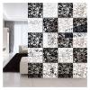 Hanging Room Divider, 12-Piece Decorative Black Plastic Panel Set view 2