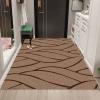 Siunwdiy Brown and Black Geometric Runner Rug 50 x 160 cm view 4