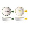 Yellow Ceramic Casserole Dish with Handle view 3
