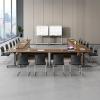KOOFUR Folding Conference Table with Open Storage, 70.9 x 19.7 x 29.5 in view 3