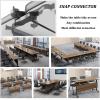 KOOFUR Folding Conference Table with Open Storage, 70.9 x 19.7 x 29.5 in view 4