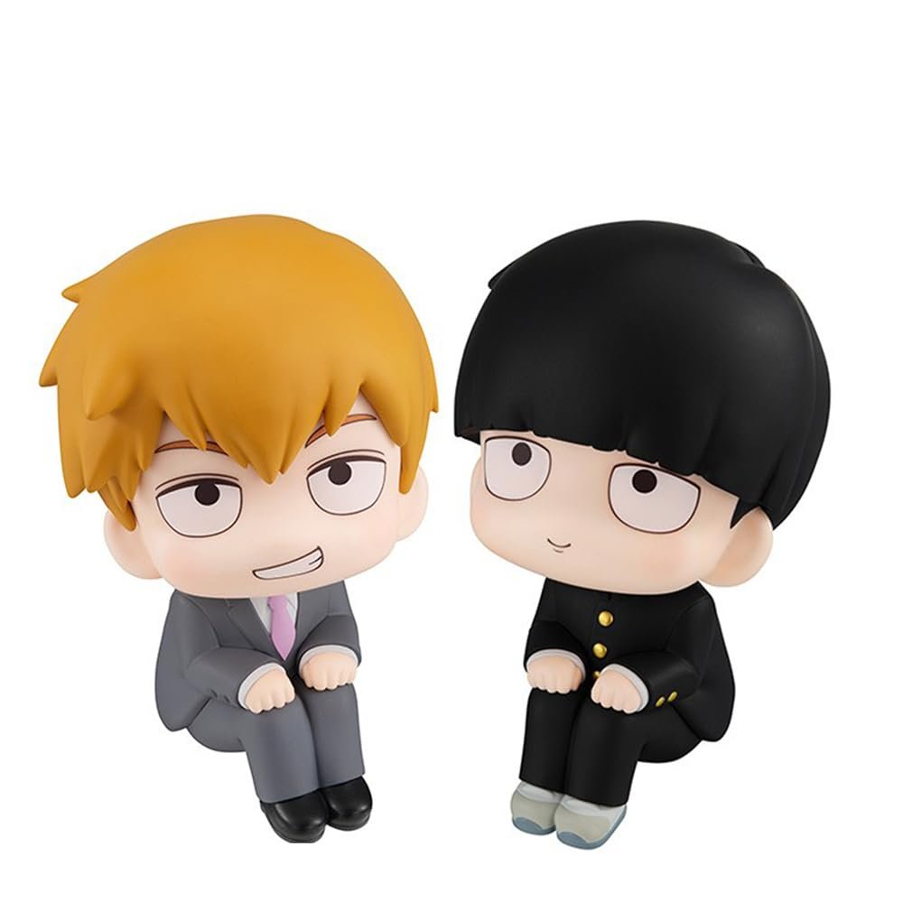 Xinchangda Mob Psycho 100 Reigen Arataka/Kageyama Shigeo PVC Anime Action Figure Statue, 11 cm