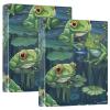 3-Ring Binder, Frog, 1.5 in, Round Rings for 200 Sheets, with Non-Slip Metal Clip view 1