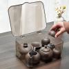 Qcwwy Multifunctional Tea Organizer, Dustproof Tea Bag Holder and Storage Box view 3