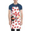 Lrtyuasq Kiss the Cook Apron with Pocket, Adjustable, One Size view 3