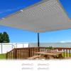 Rectangular Shade Sail with Eyelets, 3.1 x 10 m, UV Protection, Weather-Resistant, Gray view 1