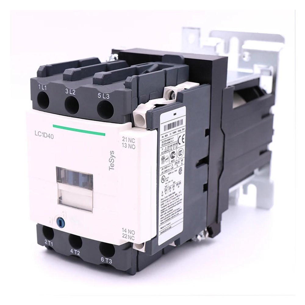 JMRTQMEC LC1D40GD DC Electromagnetic Contactor, 3P 3NO, 40 A, 125 V DC Coil
