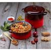 briebe Ignea Enamel Steel Saucepan, 20 cm, 2.5 L, Red view 2