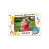 Striefchen First Day of School Photo Banner – “Finally a School Kid!” – Personalized, 50 x 70 cm view 1