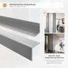 Quest Rigid PVC Angle Profile 27 x 27 mm, Without - Light Gray, 130 cm view 3