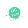 BUGUUYO 1,000 Self-Adhesive Round Paper Labels, QC Passed, Green view 2