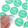 BUGUUYO 1,000 Self-Adhesive Round Paper Labels, QC Passed, Green view 3