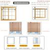 IkErna Retro Bamboo Roman Shade, Light-Filtering, Privacy & Sun Protection, 39 x 55 in view 2