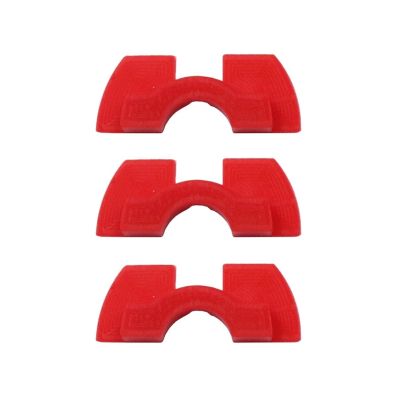 PLACKE 3-Piece Rubber Damping Pads for Xiaomi Mijia M365 Scooter, Red